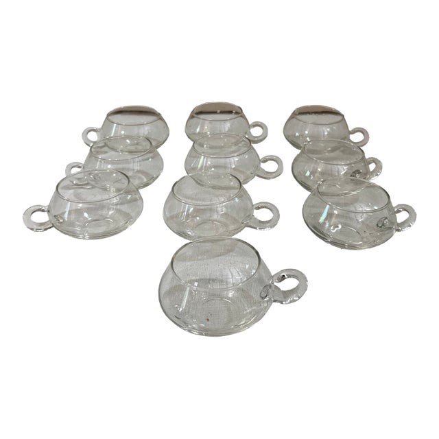 1970s Collection of Small Round Cups With Handles- Set of 10 For Sale