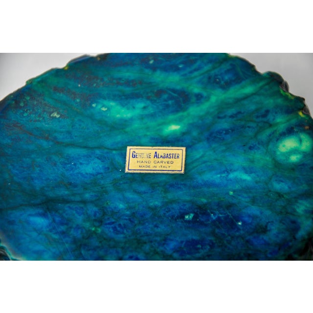 Turquoise Alabaster Ashtray attributed to Romano Bianchi, Italy, 1970s For Sale - Image 9 of 10