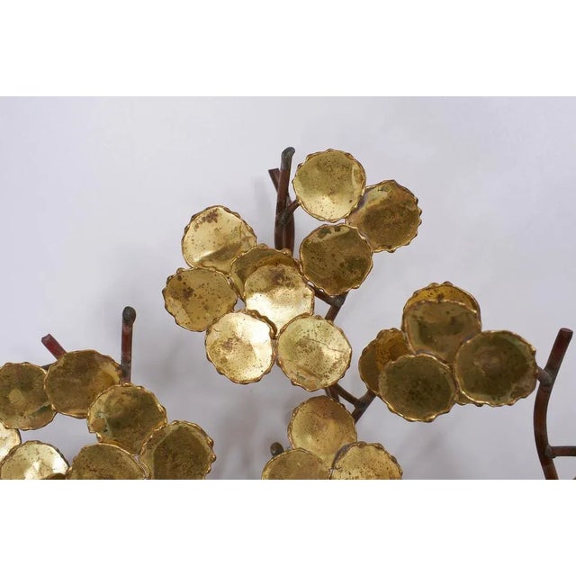 Daniel Dhaseleer, Tree Wall Sculptures, 1975, Brass & Copper, Set of 2 For Sale - Image 4 of 9