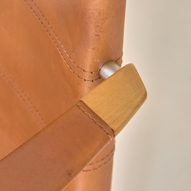 ‘Aro’ Leather + Cherry Wood Armchair by Chi Wing Lo for Giorgetti - 2 Available For Sale - Image 11 of 14