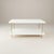 Not Yet Made - Made To Order Handcrafted Satin White Dove Lacquered Two-Layer Coffee Table With Brass Bamboo Legs For Sale - Image 5 of 6