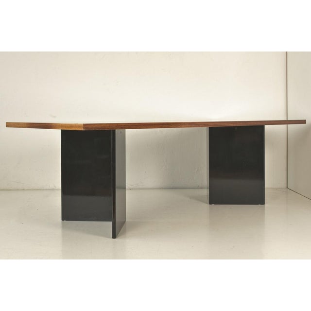 Large Dining Table in Walnut, Germany, 1980s For Sale - Image 4 of 16