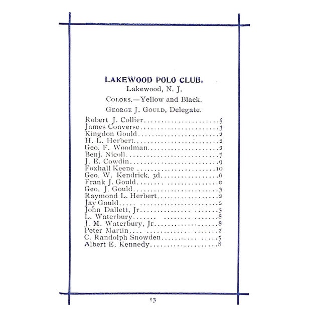 Polo Association 1901 Annual For Sale - Image 4 of 13