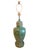 Textile 1970s Hollywood Regency Custom Lacquered Emerald Green & Gilt Chinoiserie Table Lamp For Sale - Image 7 of 18