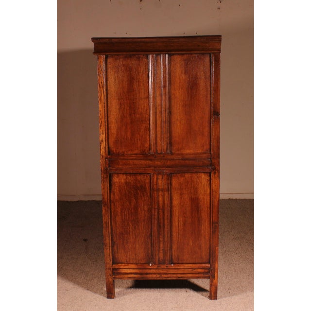 Antique Dutch Two-Door Oak and Ebony Buffet, 1600s For Sale - Image 10 of 13
