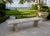 Italian Neoclassical Carved White Marble Bench With Scroll Pedestal Legs For Sale - Image 11 of 11