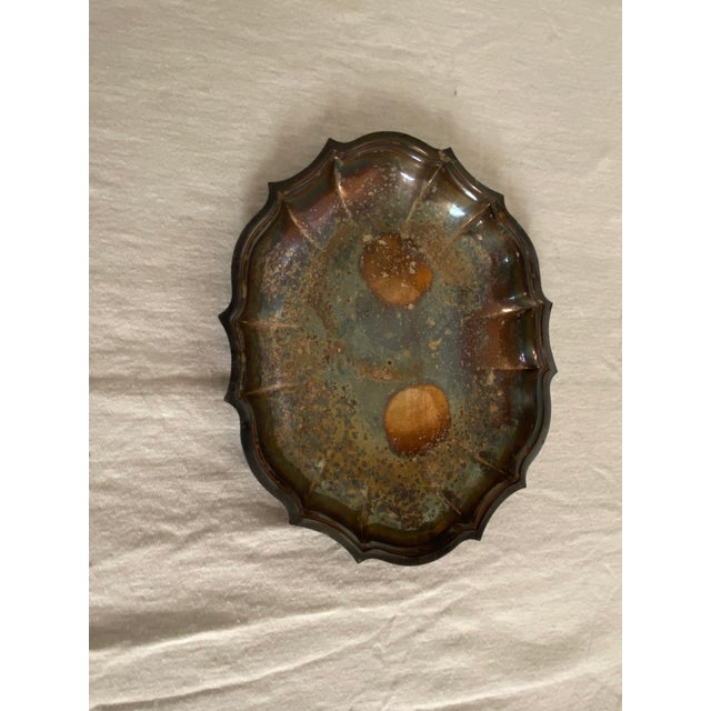 International Silver Vintage International Silverplate Scallop Trinket Tray For Sale - Image 4 of 4