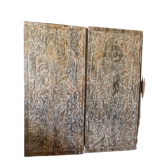 Bring soulful artistry and natural symbolism into your home with this hand-carved Tree of Life wood wall panel. Crafted...