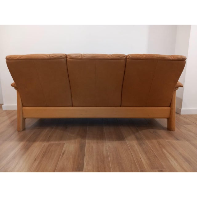 Norwegian Three-Seater Sofa from Ekornes, 1980s For Sale - Image 3 of 11