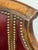 Louis XVI Style Leather Barrel Back Library Chair For Sale - Image 10 of 12