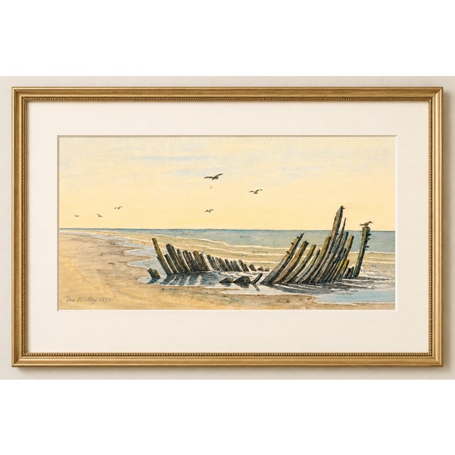 Not Yet Made - Made To Order Wreck on the Beach, Vintage Coastal Art Print, 60" X 40" For Sale - Image 5 of 7