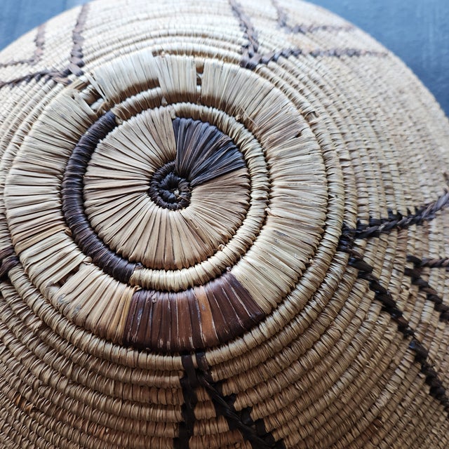 1960s Style Native American Handwoven Basket For Sale - Image 11 of 11