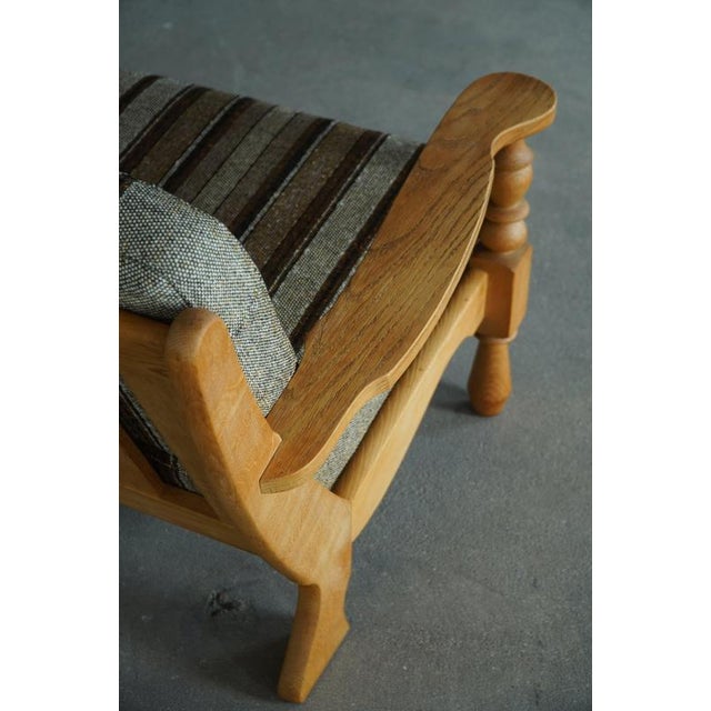 Mid-Century Modern Danish Oak Lounge Chairs by Henning Kjærnulf, 1950s, Set of 2 For Sale - Image 16 of 18