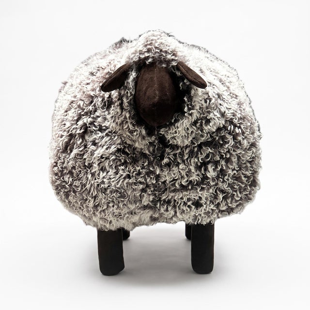 Contemporary Outpost Original Kalgan Lamb Sheep Bench For Sale - Image 4 of 12