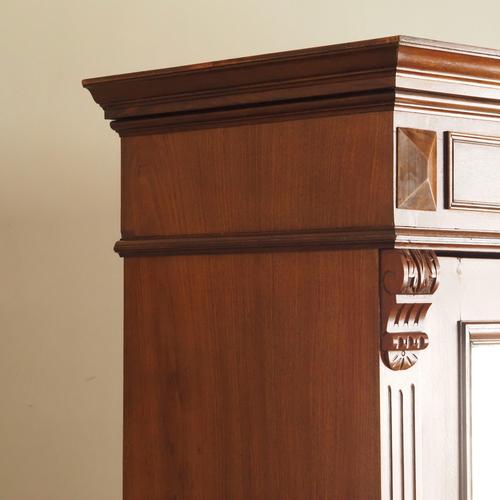 Antique Walnut Mirrored Cabinet, 1880 For Sale - Image 6 of 18