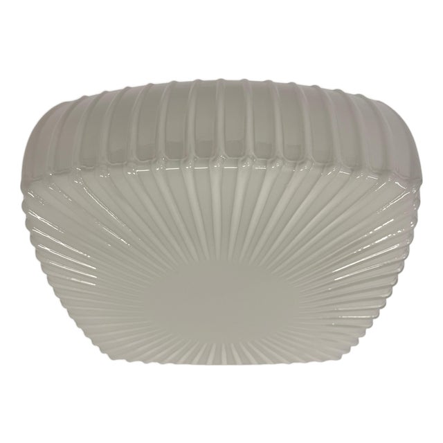 Mid-Century Glass Ceiling Lamp, Czechoslovakia, 1970s For Sale