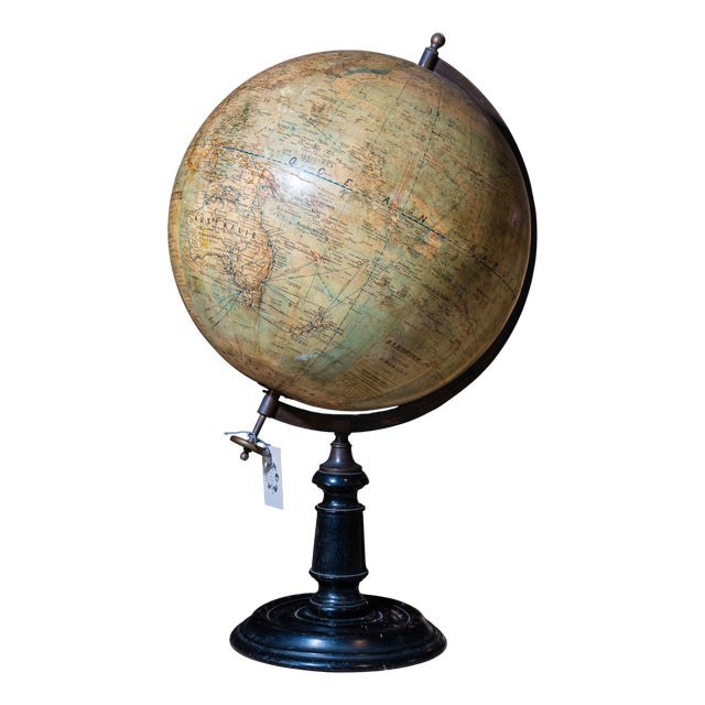 World Map Globe from E. Dubail, 1890s For Sale