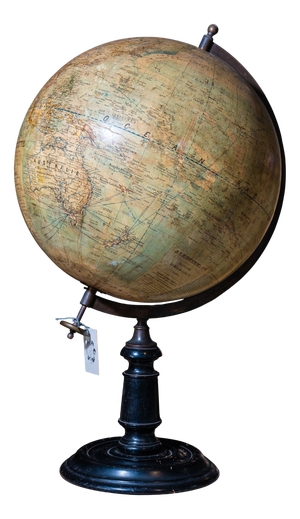 World Map Globe from E. Dubail, 1890s