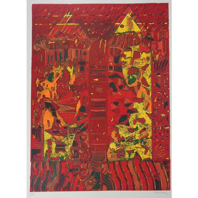Jean-Pierre VIELFAURE (1930-2015) Chaos Within, 1991 Original lithograph Signed and dated in pencil Numbered out of 100...