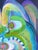 Cecilia Beaven Contemporary Abstract Green and Purple Toned Biomorphic Animal Painting, 2021 For Sale In Houston - Image 6 of 11