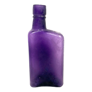 Early 20th Century Amethyst Glass Bitters Bottle Apothecary Style