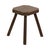 Brutalist Rustic Wood Milk Stool For Sale - Image 4 of 15