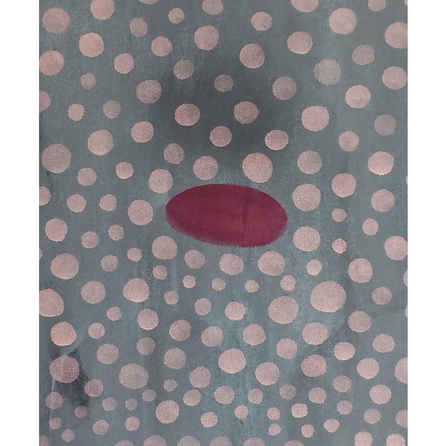 Textile Max Manning “Untitled (CVS70)” Contemporary Blue, Pink, & Red Geometric Abstract Painting, 2017 For Sale - Image 7 of 8