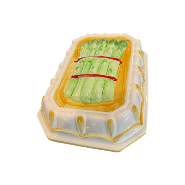 Vintage Majolica Style Asparagus Wall Plaque For Sale In Miami - Image 6 of 10