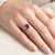 Contemporary Beautiful Amethyst Wedding Ring - Febraury Birthstone Ring Us (All Sizes Available) For Sale - Image 3 of 5