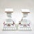 Westmoreland Glass Mid-20th Century Westmoreland Hand-Painted Milk Glass "Roses & Bows" Candlestick Holders - A Pair For Sale - Image 4 of 10