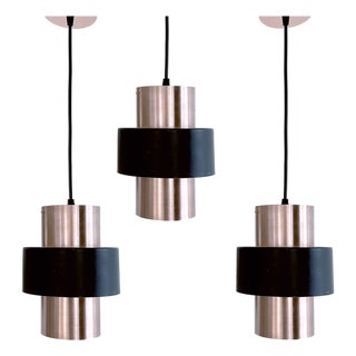 Scandinavian Copper Pendant Light, 1960s For Sale