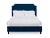 Casa Cosima Reagan Twin Bedframe, Navy Velvet For Sale - Image 4 of 4