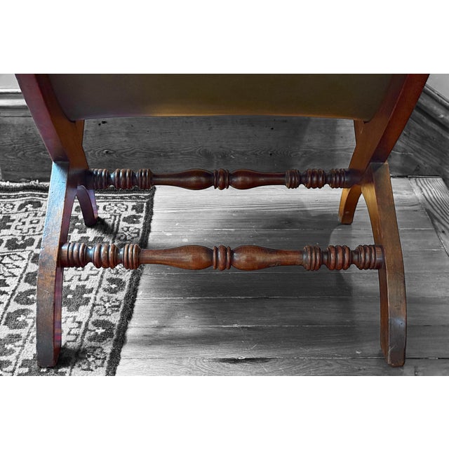 Early 19th Century 1800 Campeche Chair With Inlaid Conch Shell Headrest For Sale - Image 5 of 12