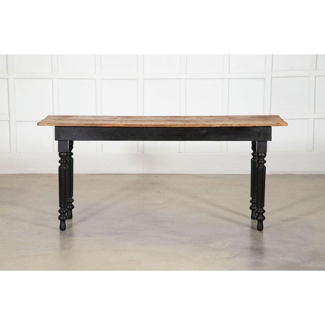 Brown Antique English Ebonised Pine Server Table, 1890 For Sale - Image 8 of 16