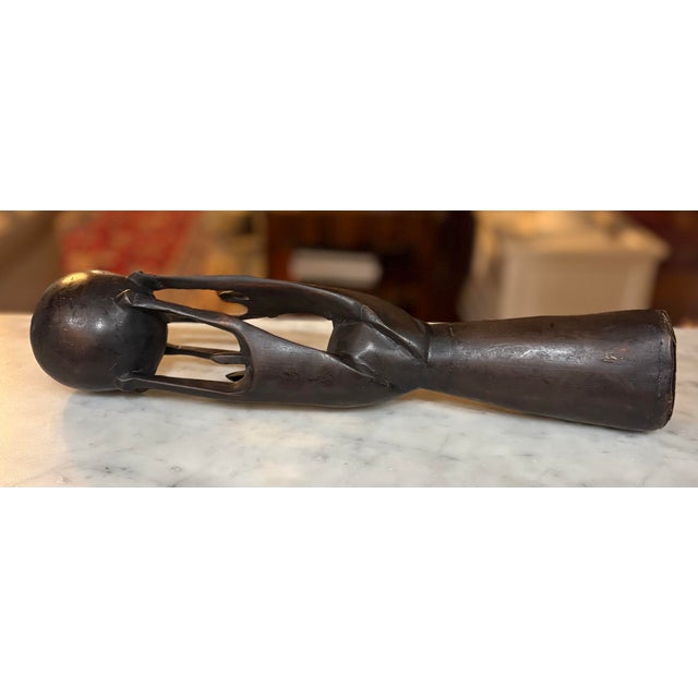 Abstract 1990s Hand Carved African “Unity” Sculpture / Statue / Objet D’Art For Sale - Image 3 of 3