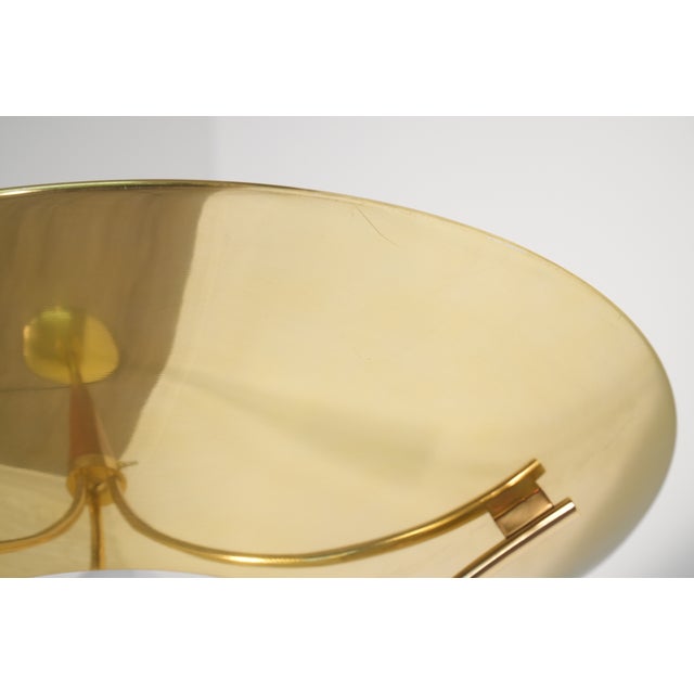 Brass 1960s Gerald Thurston for Lightolier Torchiere Floor Lamp For Sale - Image 8 of 9