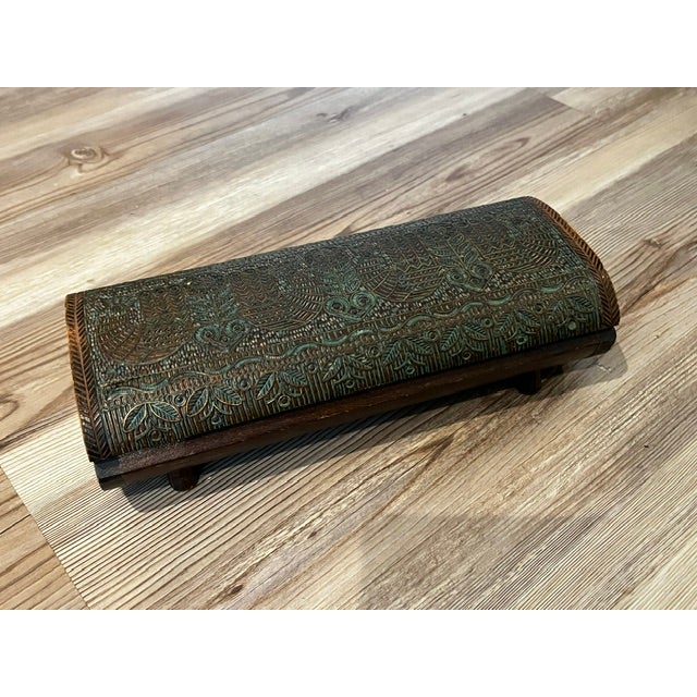 Wood Antique Wooden Box For Sale - Image 7 of 14