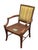Lane Venture Tradewinds Rattan Arm Chairs, Set of Six, Excursions, Chippendale Style, Striped Upholstery For Sale - Image 9 of 12