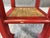 Late 20th Century Asian-Inspired Red Plant Stand With Rush Top For Sale - Image 10 of 11