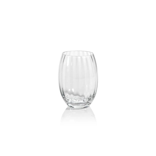 Contemporary Malden Optic Stemless All-Purpose Glasses - Clear, Set of 4 For Sale - Image 3 of 4