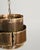 Gold Brutalist Brass Ceiling Lamp, Denmark, 1960s For Sale - Image 8 of 11