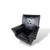 Wingback Chair in Black Leather For Sale - Image 5 of 8