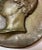 High Quality Antique Signed Thick Bronze Relief Portrait Wall Plaque Medallion For Sale In New York - Image 6 of 11