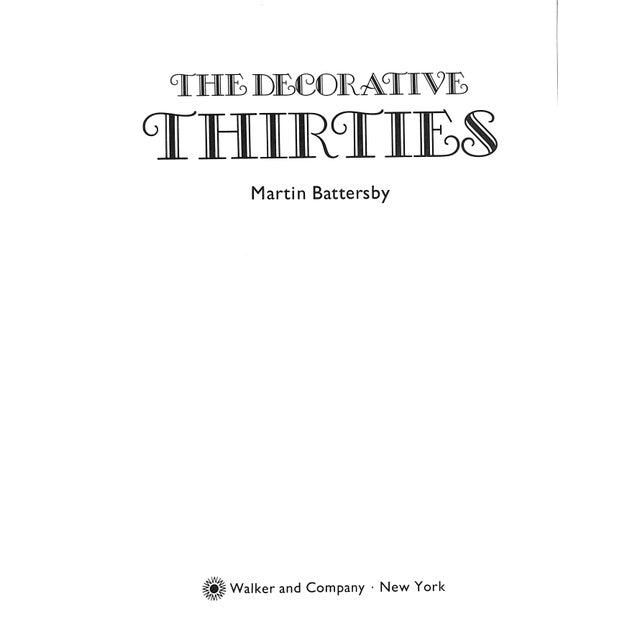 BATTERSBY, Martin [208] pp. Walker and Company 1971 11 1/2" x 8 3/4" Survey surveying art deco design in the 30s replete...