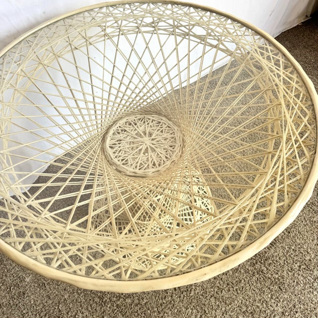 Mid-Century Modern Mid Century Modern Spun Fiberglass Hour Glass Dining Table For Sale - Image 3 of 4