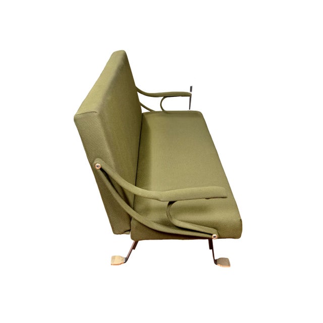 Digamma Sofa in Steel and by Ignazio Gardella for Gavina, 1970s For Sale - Image 3 of 6