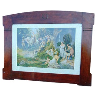 Oldrich A. Bożena, Art Nouveau Mythological Scene, Oil Print For Sale