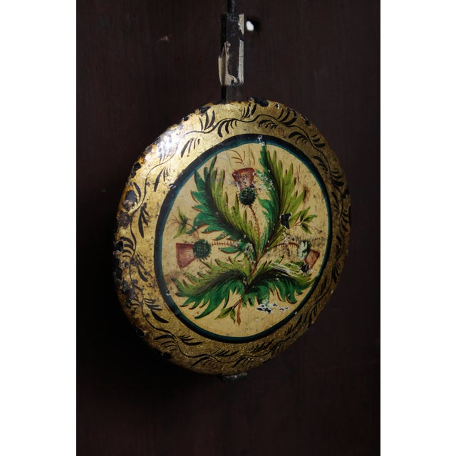 Antique 18th C. English 8 Day Flame Mahogany Grandfather Clock For Sale - Image 16 of 18