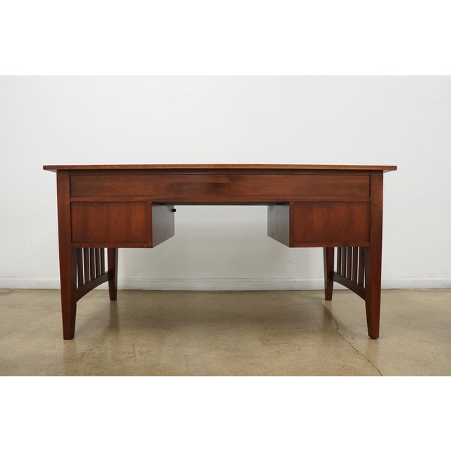 Vintage Ethan Allen American Impressions writing desk crafted in solid wood, part of the brand’s early 1990s collection...