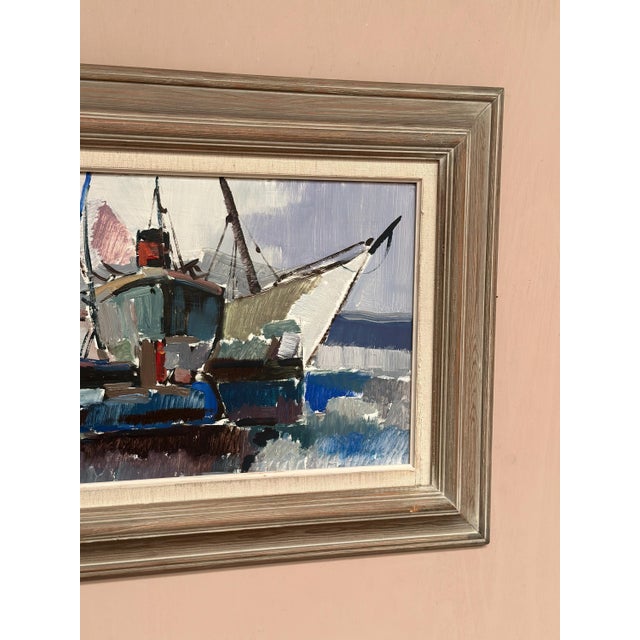 Gösta Stawåsen, Marine Scene, 1950s, Oil on Panel, Framed For Sale - Image 9 of 18